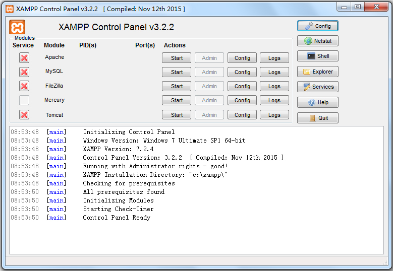 XAMPP(վ) V7.2.4-0 ԰
