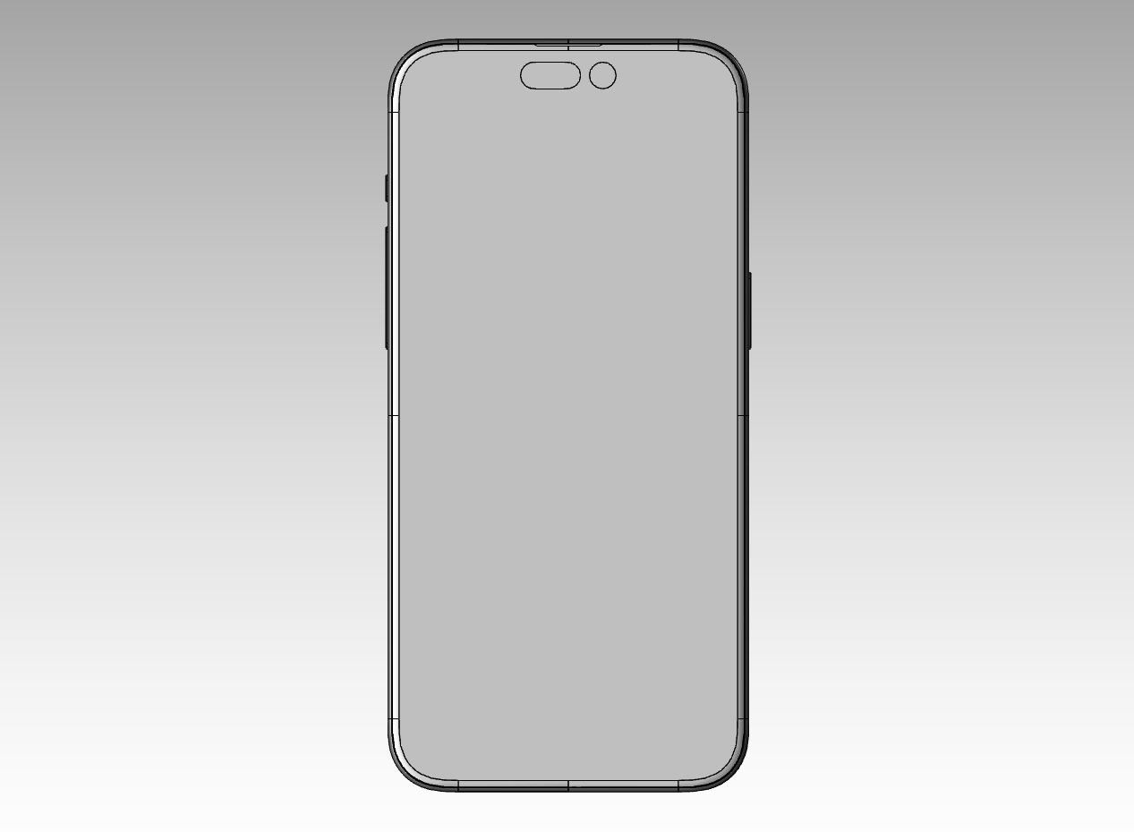 ƻ iPhone 15 Pro ֻ CAD Ⱦͼ